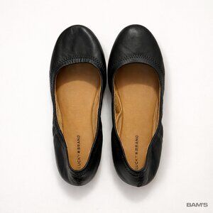 Lucky Brand Emmie Black Leather Ballet Flats Size | 10
